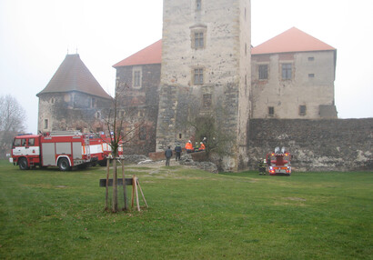 Vodní hrad Švihov - Galerie akcí - Hasičské cvičení